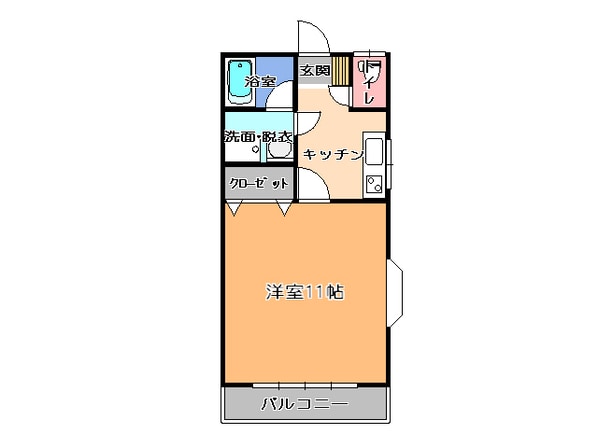 ひがしハイツ上山Ａの物件間取画像